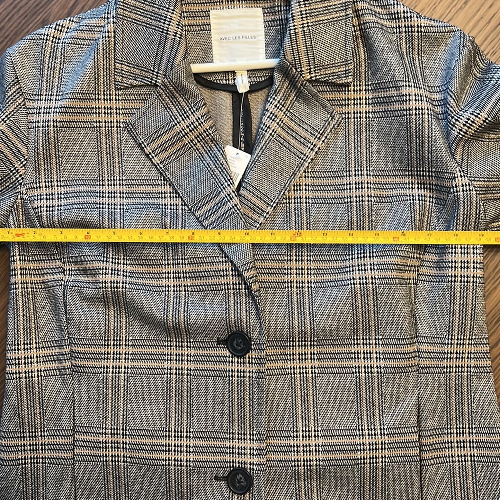 Avec Les Filles plaid blazer - Picture 5 of 7